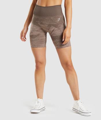 Gymshark Adapt Ombre Seamless Ženske Kratke Hlače Smeđe | HR 3813TCE